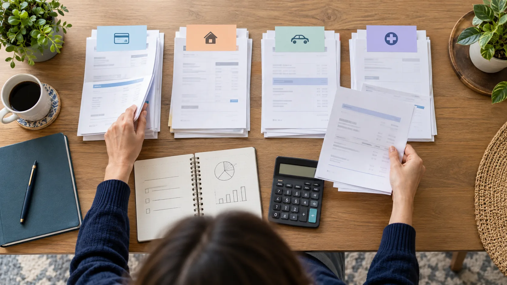 Debt statements grouped to calculate qualifying unsecured debt